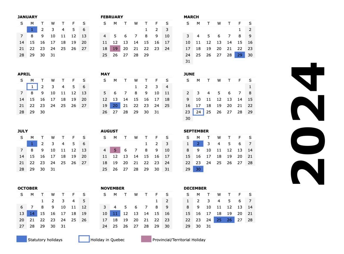 2024 Calendar – Minimalist Design – Customizable – Free Download